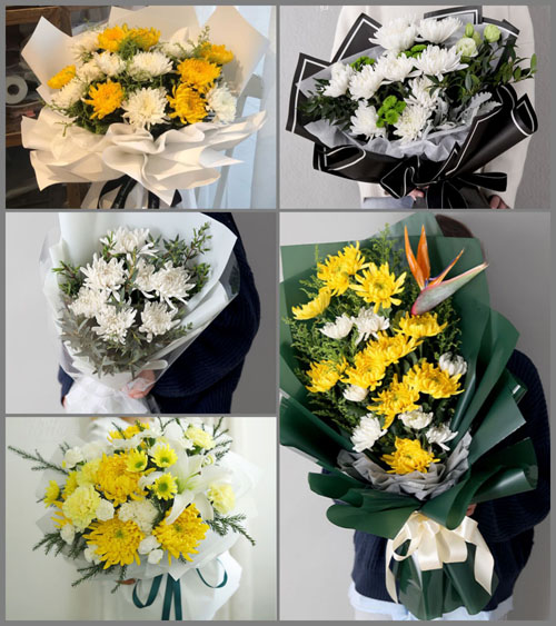 湖北襄阳市老河口市洪山嘴镇肖湾村白事花束代送